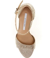 Gianni Bini Nessie Four Rhinestone Platform Dress Sandals