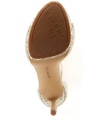 Gianni Bini Nessie Four Rhinestone Platform Dress Sandals
