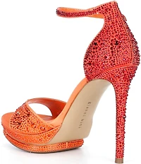 Gianni Bini Nessie Four Rhinestone Platform Dress Sandals