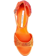 Gianni Bini Nessie Four Rhinestone Platform Dress Sandals