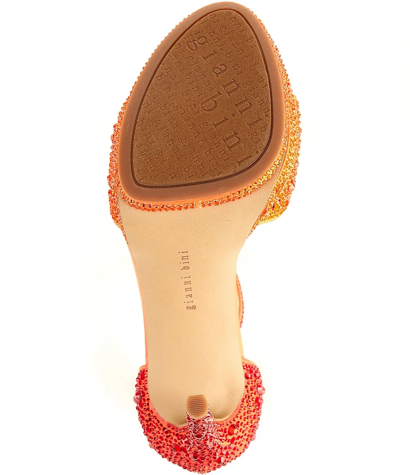 Gianni Bini Nessie Four Rhinestone Platform Dress Sandals