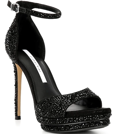Gianni Bini Nessie Four Rhinestone Platform Dress Sandals