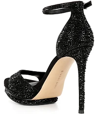 Gianni Bini Nessie Four Rhinestone Platform Dress Sandals