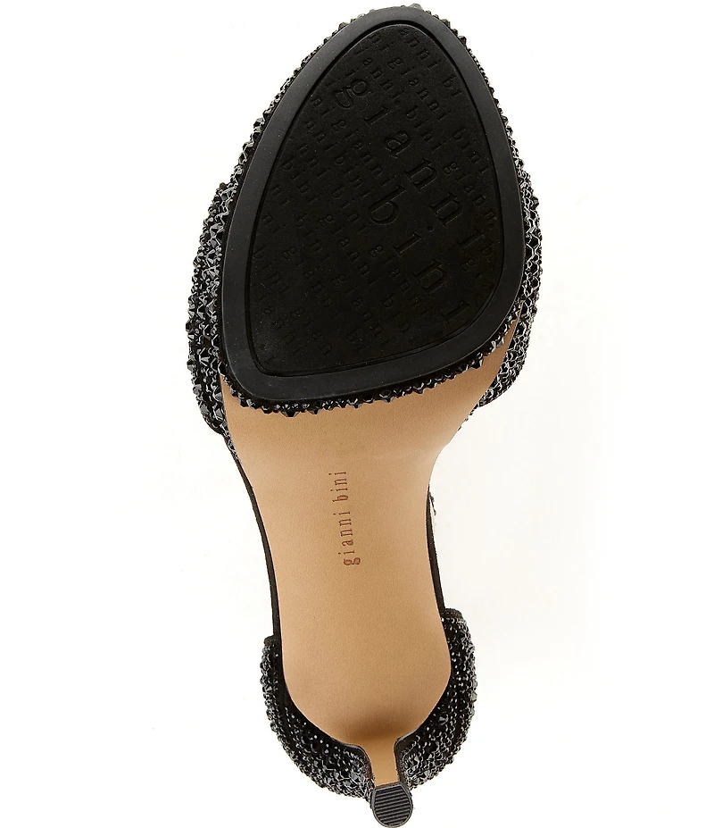 Gianni Bini Nessie Four Rhinestone Platform Dress Sandals