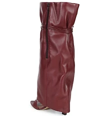 Gianni Bini Okeke Knee High Open Toe Stiletto Dress Sandals