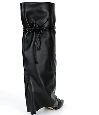 Gianni Bini Okeke Knee High Open Toe Stiletto Dress Sandals