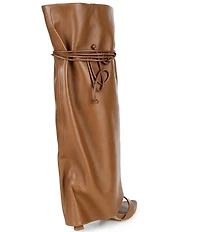 Gianni Bini Okeke Knee High Open Toe Stiletto Dress Sandals