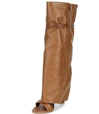 Gianni Bini Okeke Knee High Open Toe Stiletto Dress Sandals