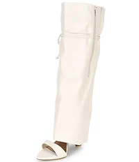 Gianni Bini Okeke Knee High Open Toe Stiletto Dress Sandals