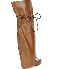 Gianni Bini Okeke Knee High Open Toe Stiletto Dress Sandals