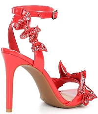 Gianni Bini Orlenna Patent Butterfly Ornamented Dress Sandals