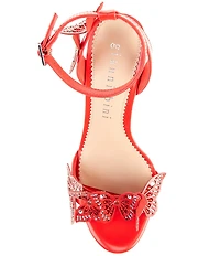 Gianni Bini Orlenna Patent Butterfly Ornamented Dress Sandals