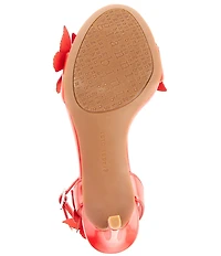Gianni Bini Orlenna Patent Butterfly Ornamented Dress Sandals