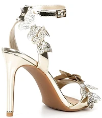 Gianni Bini Orlenna Patent Butterfly Ornamented Dress Sandals