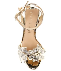 Gianni Bini Orlenna Patent Butterfly Ornamented Dress Sandals