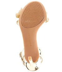 Gianni Bini Orlenna Patent Butterfly Ornamented Dress Sandals