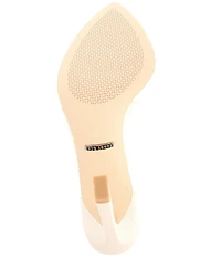 Gianni Bini Oshie Clear Banded Pointed Toe Dress Slide Sandals