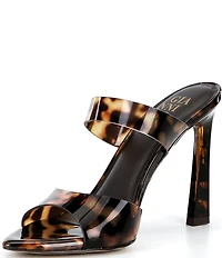 Gianni Bini Oshie Tortoise Print Pointed Toe Dress Slide Sandals