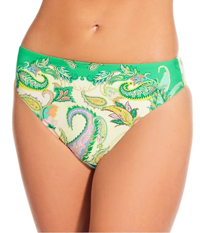 Gianni Bini Paisley High Waisted Cheeky Swim Bottom