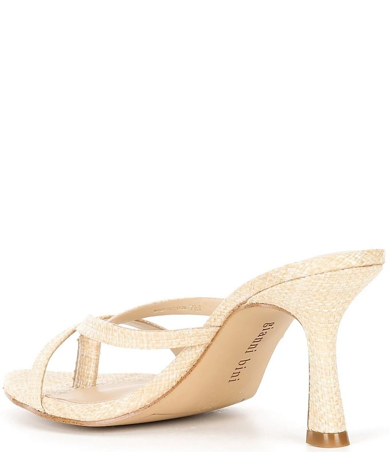 Gianni Bini Parsons Raffia Pointed Toe Dress Sandals