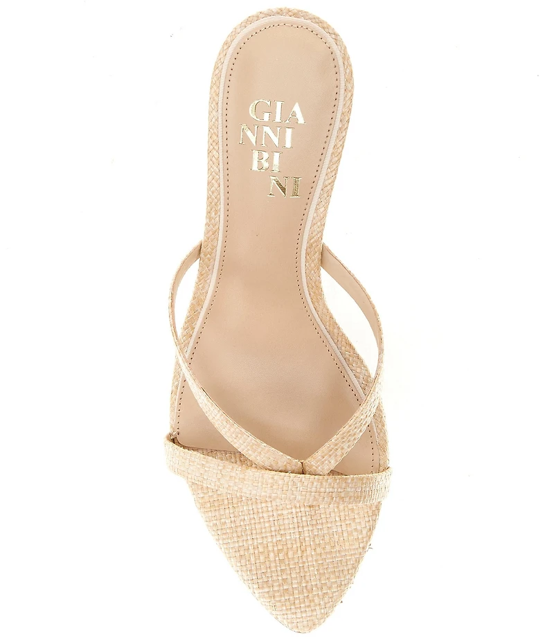 Gianni Bini Parsons Raffia Pointed Toe Dress Sandals