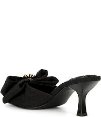 Gianni Bini Peeka Rhinestone Keyhole Ornament Bow Dress Slide Sandals