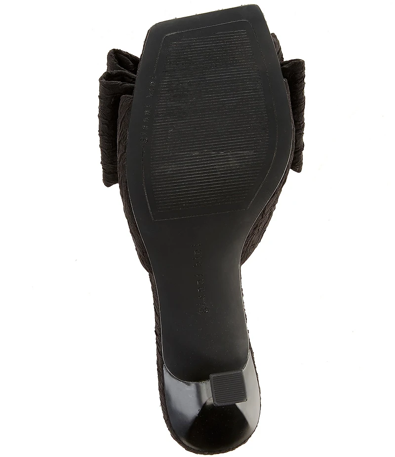 Gianni Bini Peeka Rhinestone Keyhole Ornament Bow Dress Slide Sandals