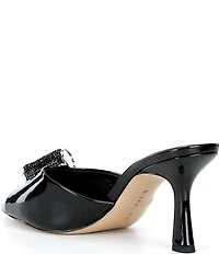 Gianni Bini Popz Rhinestone Cherry Soda Patent Dress Slide Sandals