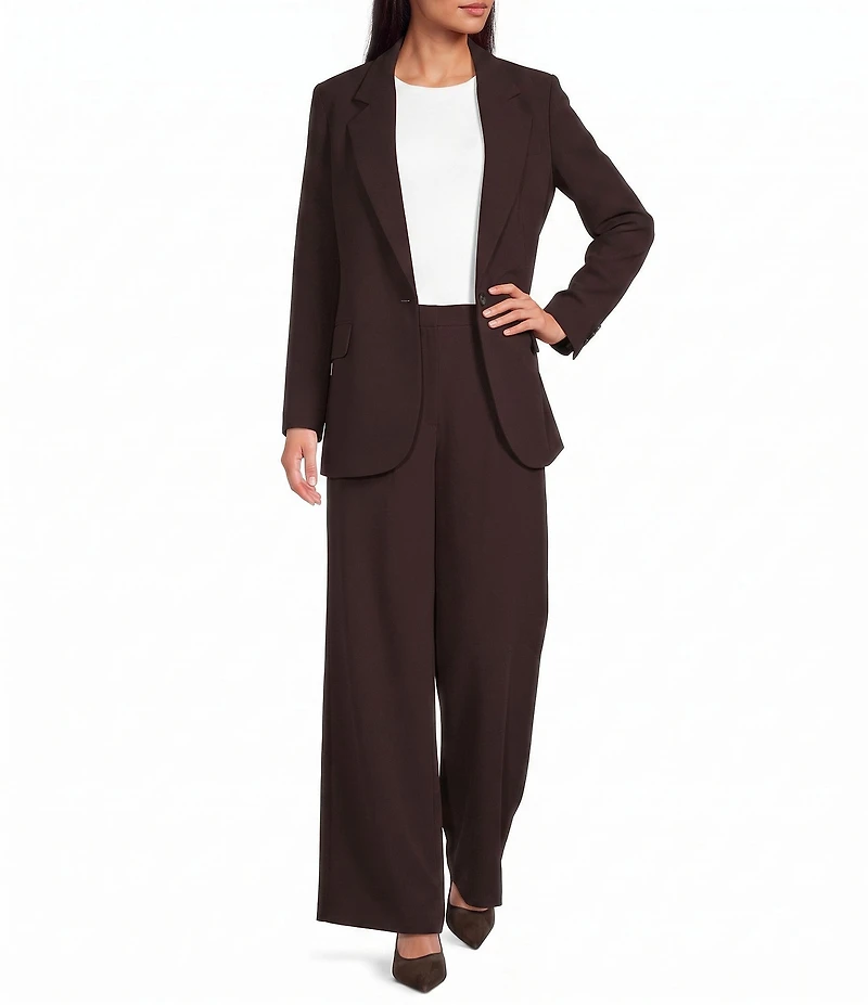 Gianni Bini Ralphie Notched Lapel Collared Long Sleeve Blazer