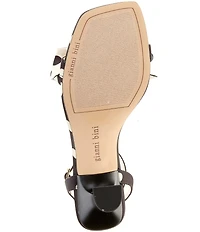 Gianni Bini Ransley Polka Dot Satin Bow Square Toe Dress Sandals