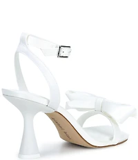 Gianni Bini Ransley Satin Bow Square Toe Dress Sandals