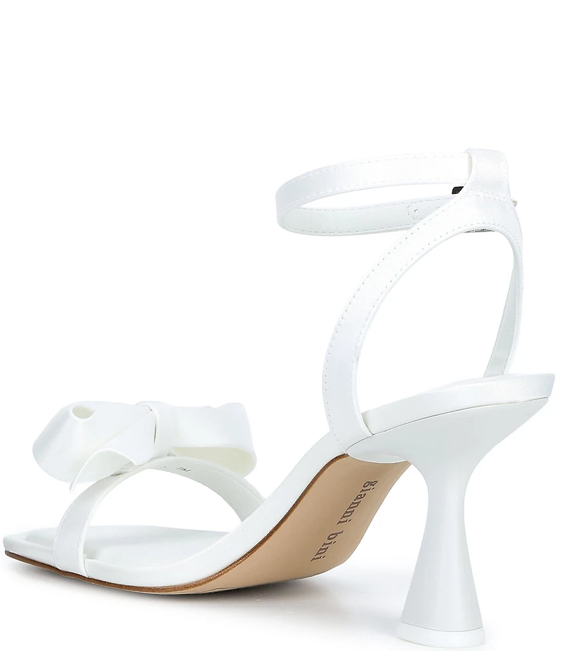 Gianni Bini Ransley Satin Bow Square Toe Dress Sandals
