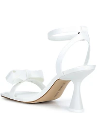 Gianni Bini Ransley Satin Bow Square Toe Dress Sandals