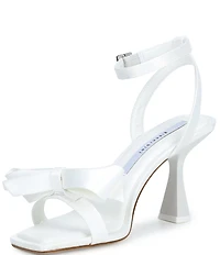 Gianni Bini Ransley Satin Bow Square Toe Dress Sandals