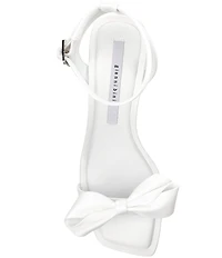 Gianni Bini Ransley Satin Bow Square Toe Dress Sandals