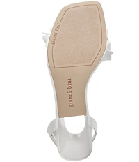 Gianni Bini Ransley Satin Bow Square Toe Dress Sandals