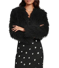 Gianni Bini Raya Faux Fur Long Sleeve Jacket