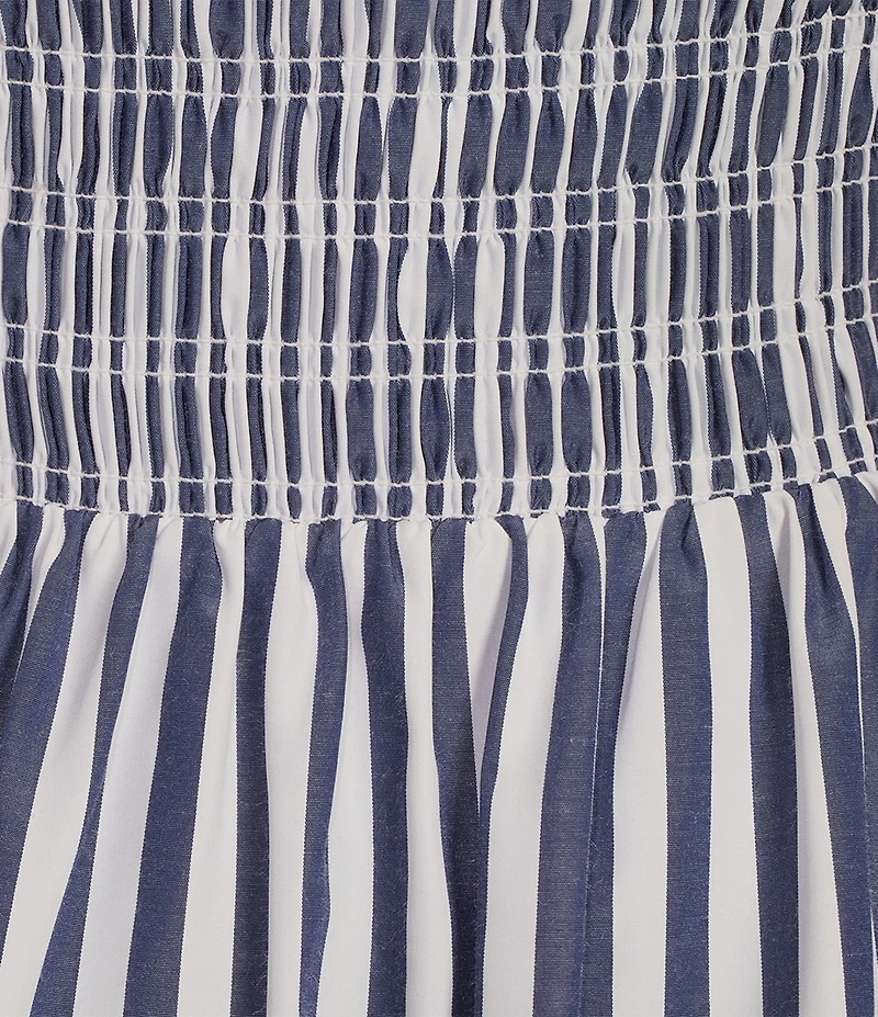 Gianni Bini Renee Stripe Smocked Square Neck Dress