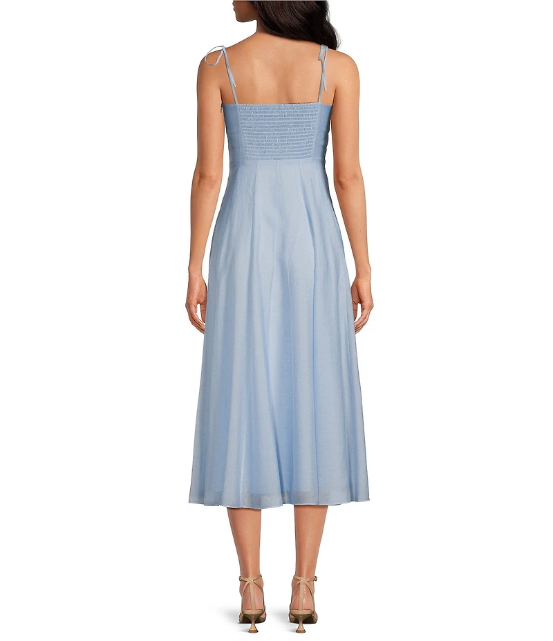 Gianni Bini Renee Tencel V Neck Sleeveless Midi Dress