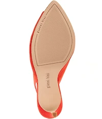 Gianni Bini Renton Suede Open Toe Slingback Heels