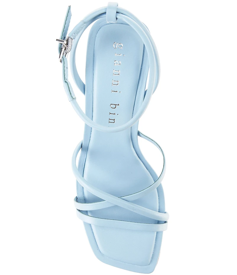 Gianni Bini Rondo Leather Strappy Square Toe Dress Sandals