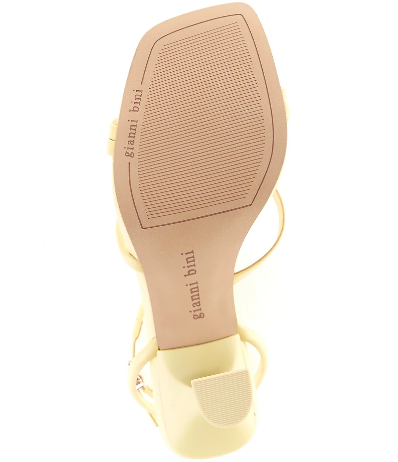 Gianni Bini Rondo Leather Strappy Square Toe Dress Sandals