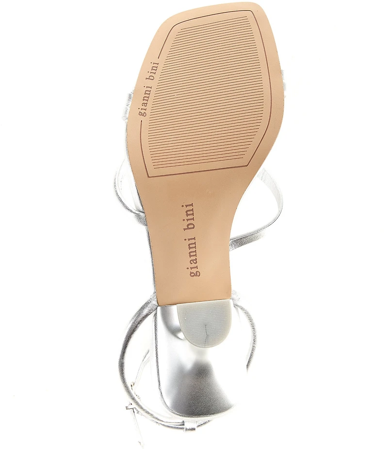 Gianni Bini Rondo Leather Strappy Square Toe Dress Sandals