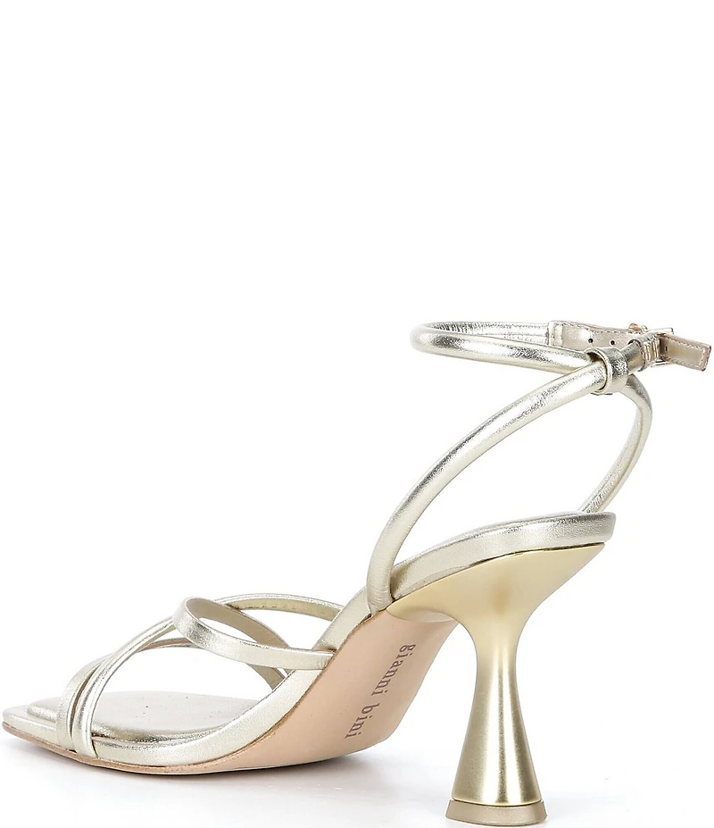 Gianni Bini Rondo Leather Strappy Square Toe Dress Sandals