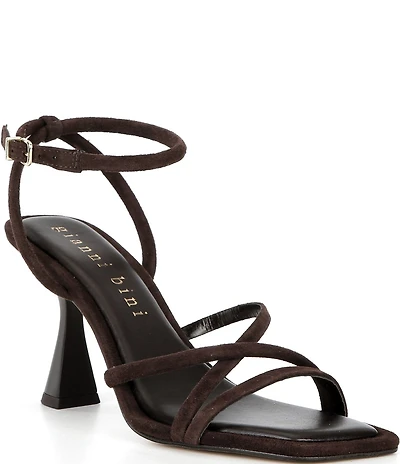 Gianni Bini Rondo Suede Strappy Square Toe Dress Sandals