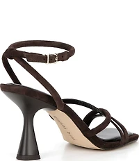 Gianni Bini Rondo Suede Strappy Square Toe Dress Sandals