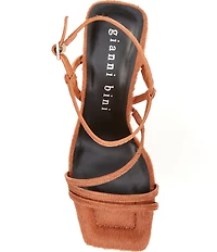 Gianni Bini Rosie Haircalf Strappy Block Heel Sandals