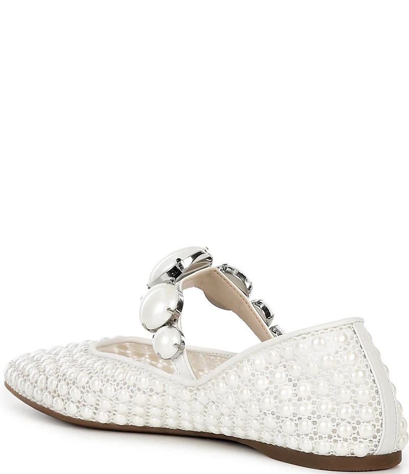 Gianni Bini Ryleah Pearl Ornamented Mary Jane Dress Flats