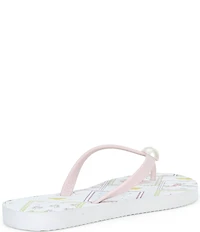 Gianni Bini Sachi Postcard Print Ornament Flip Flops
