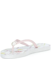 Gianni Bini Sachi Postcard Print Ornament Flip Flops